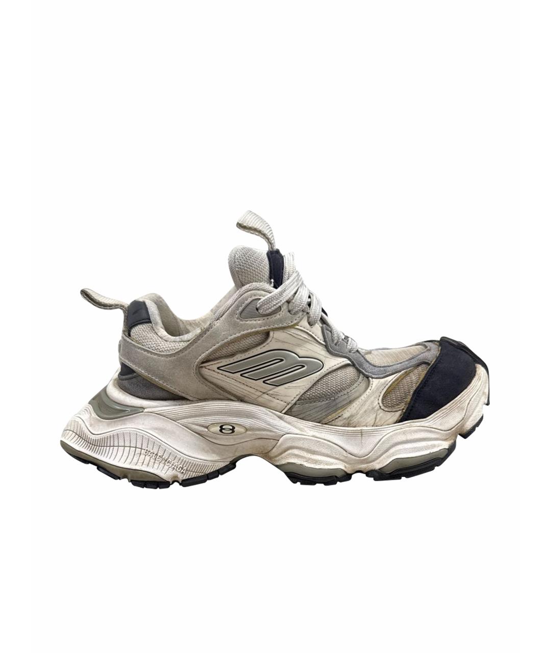 BALENCIAGA Белые низкие кроссовки / кеды, фото 1