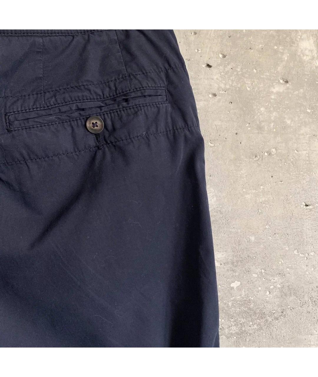 DOLCE&GABBANA Темно-синие хлопковые брюки чинос, фото 4