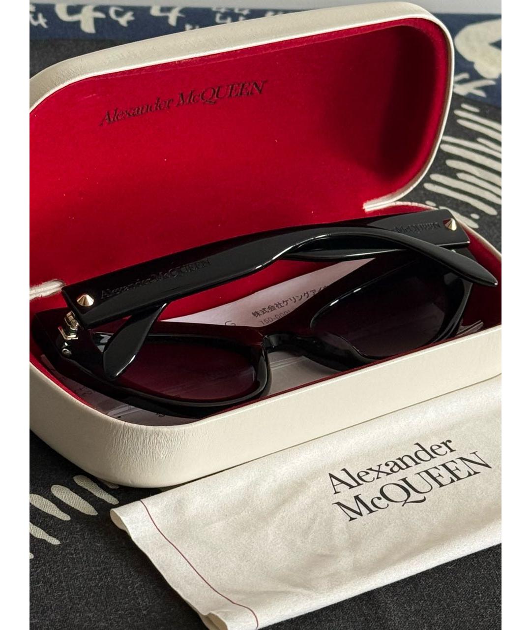 ALEXANDER MCQUEEN Черные солнцезащитные очки, фото 2