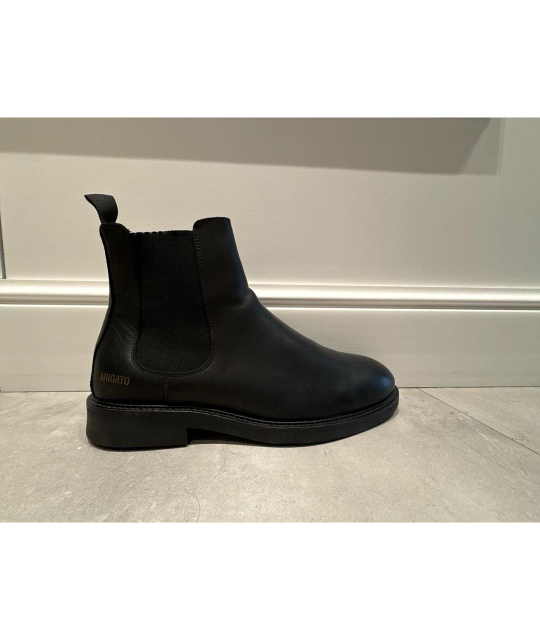 AXEL ARIGATO Черные кожаные высокие ботинки, фото 5