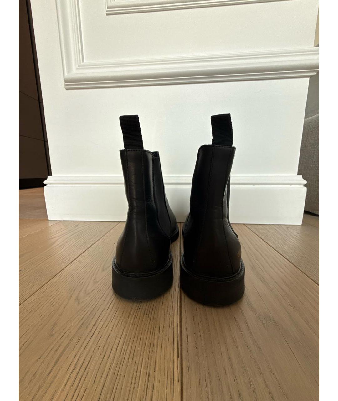 AXEL ARIGATO Черные кожаные высокие ботинки, фото 4
