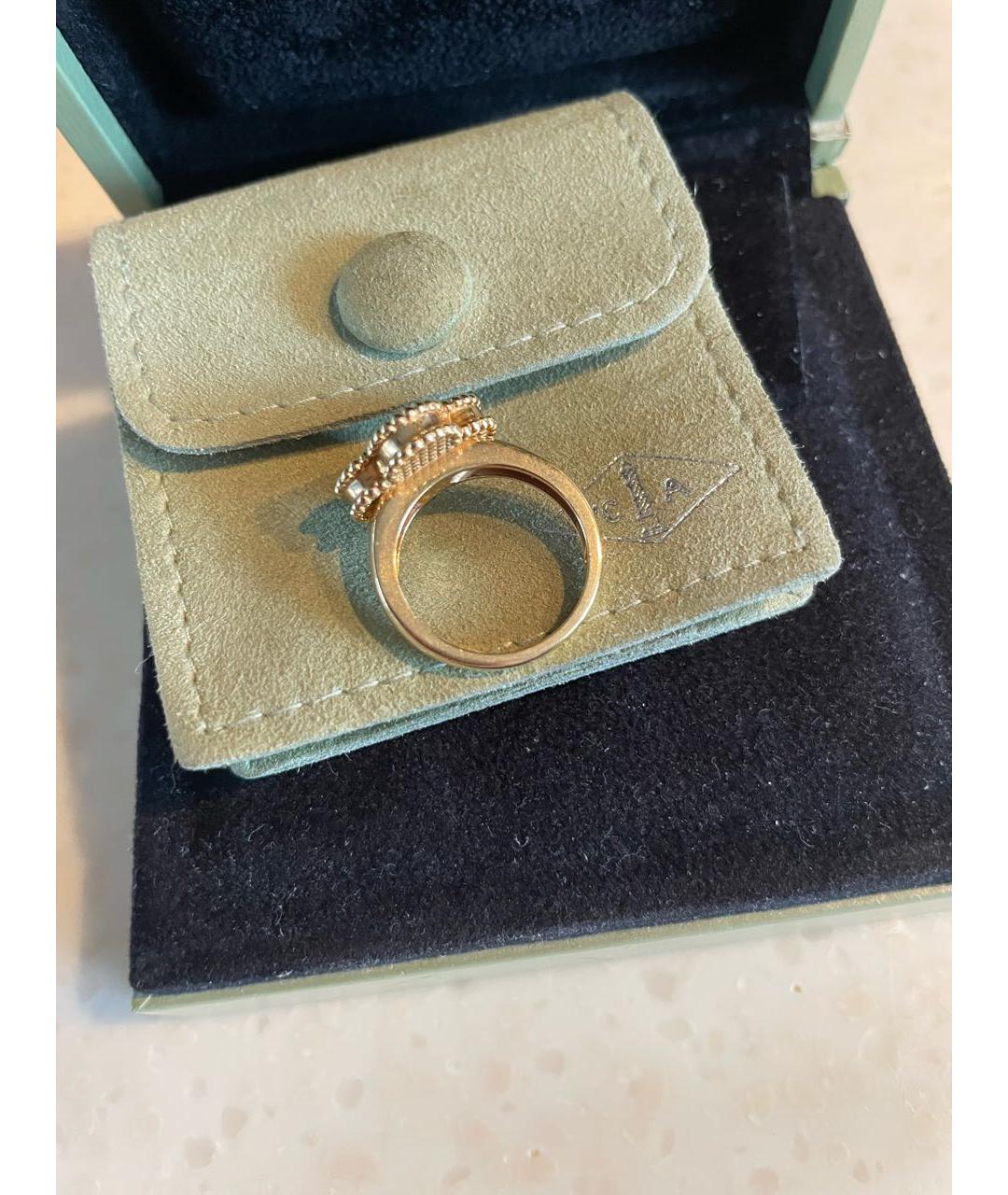 VAN CLEEF & ARPELS Черное кольцо из желтого золота, фото 3