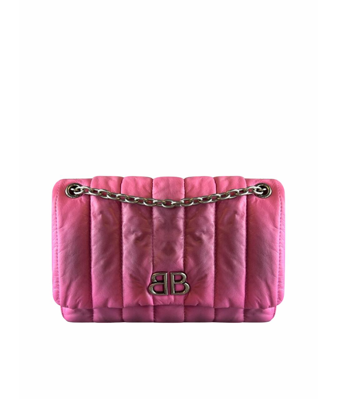 BALENCIAGA Розовая кожаная сумка через плечо, фото 1