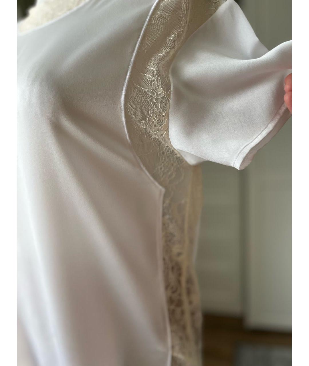 TWIN-SET Белая полиэстеровая блузы, фото 6