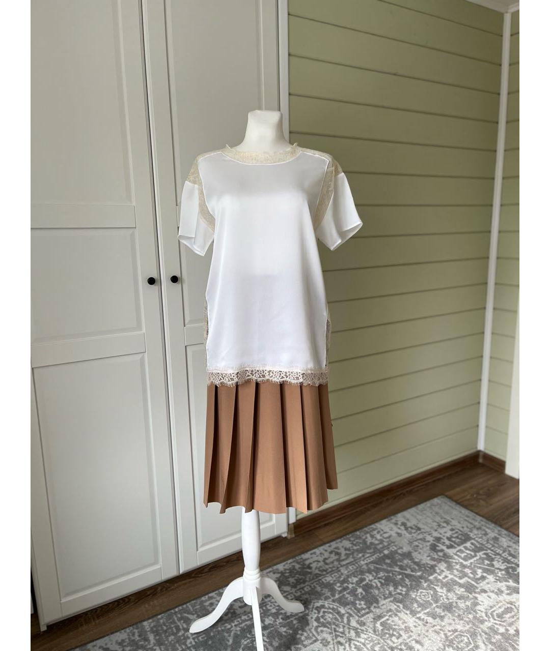 TWIN-SET Белая полиэстеровая блузы, фото 2