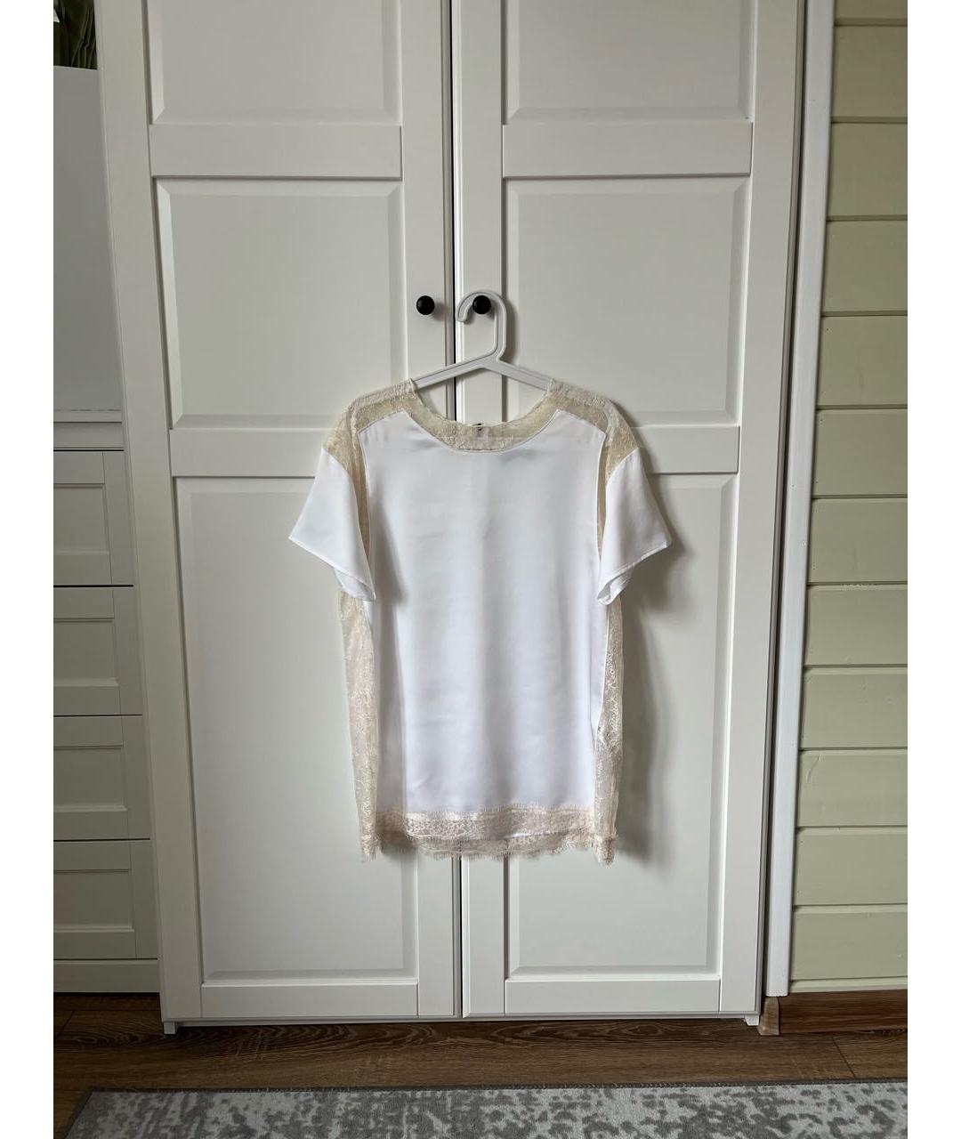 TWIN-SET Белая полиэстеровая блузы, фото 9