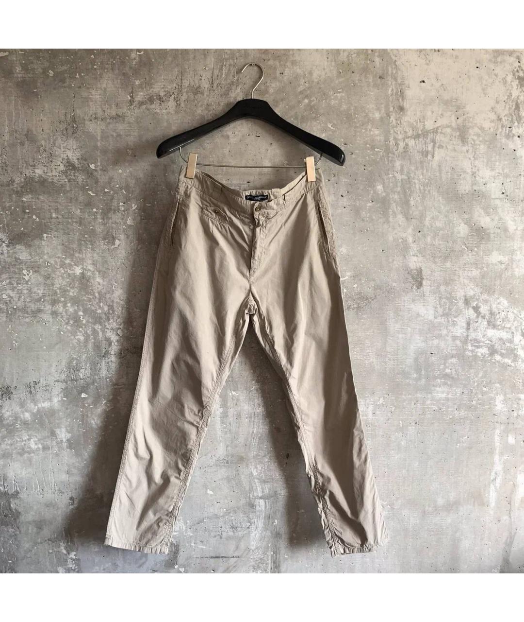 DOLCE&GABBANA Бежевые хлопковые брюки чинос, фото 6