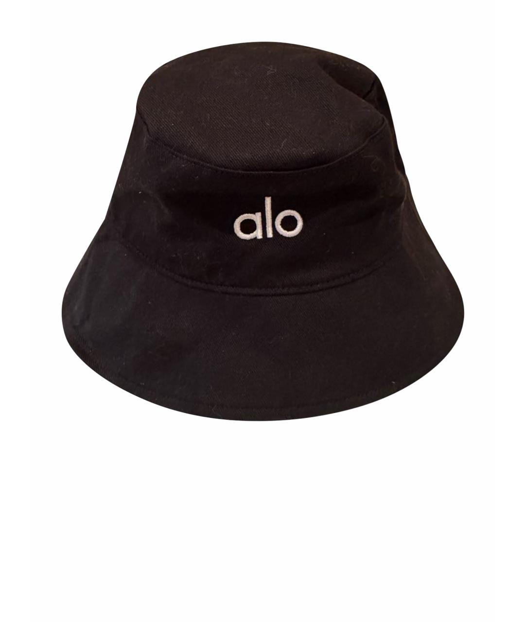ALO YOGA Черная хлопковая панама, фото 1