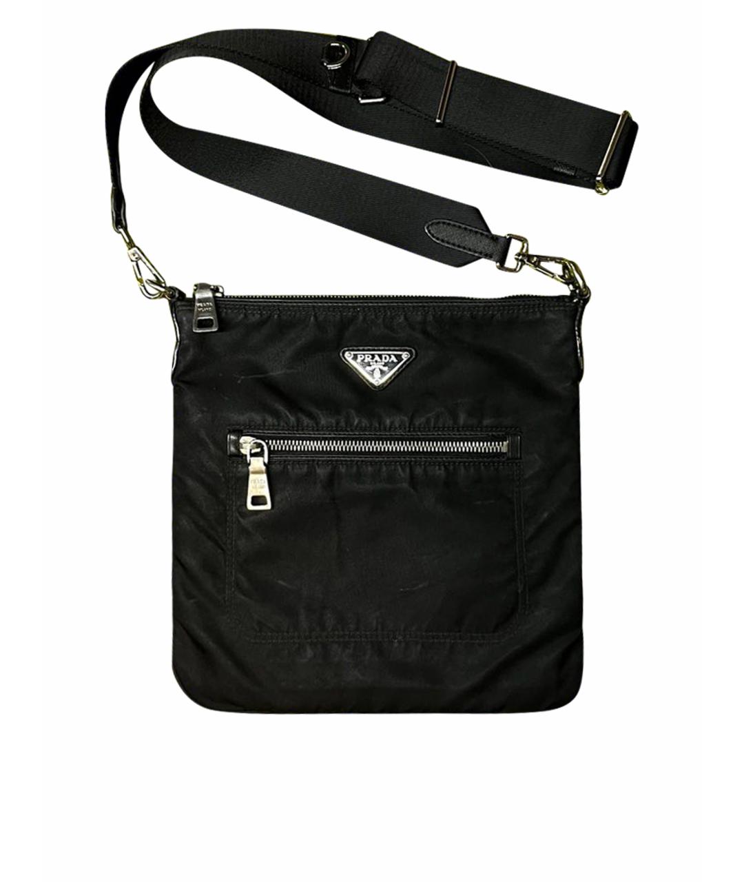 PRADA Черная барсетка, фото 1