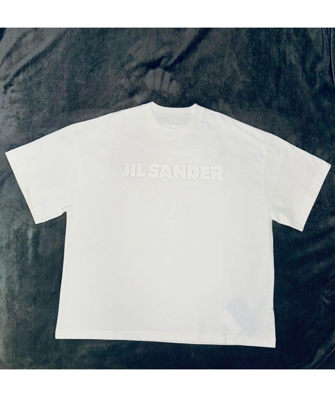 JIL SANDER Белая хлопковая футболка, фото 7