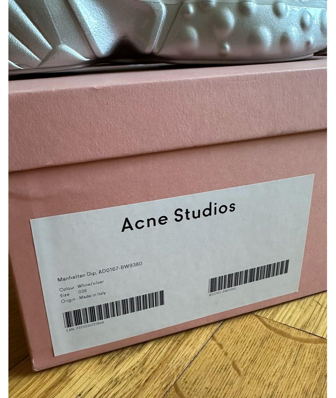 ACNE STUDIOS Серые замшевые кроссовки, фото 7