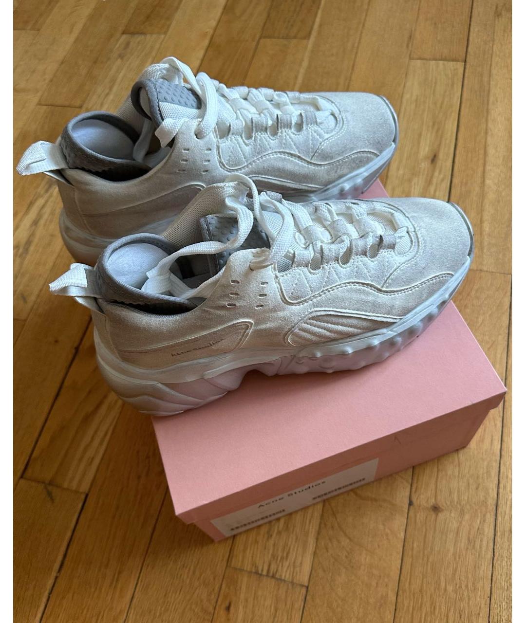 ACNE STUDIOS Серые замшевые кроссовки, фото 4