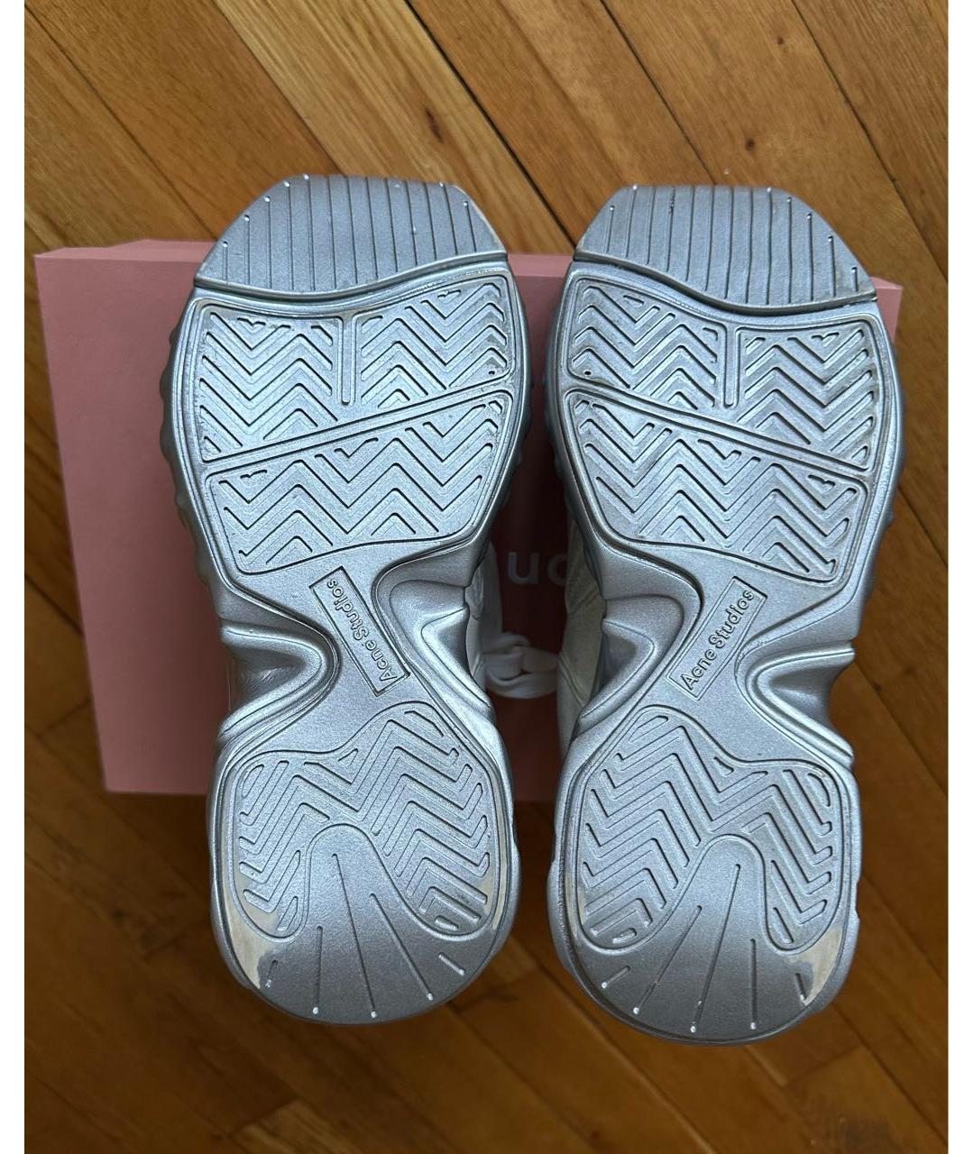 ACNE STUDIOS Серые замшевые кроссовки, фото 8