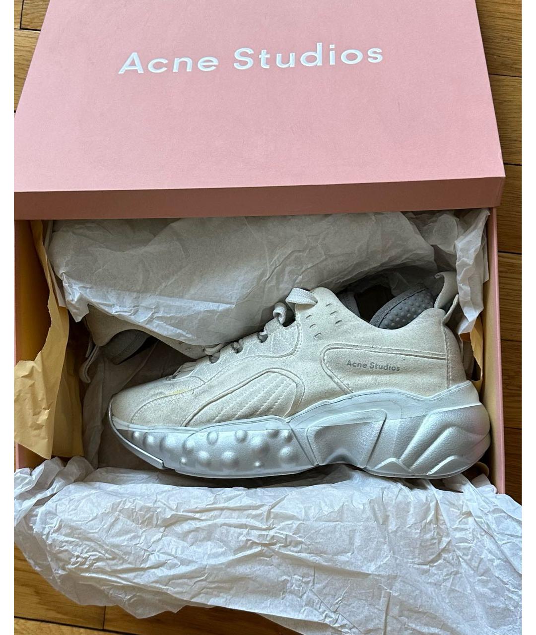 ACNE STUDIOS Серые замшевые кроссовки, фото 9