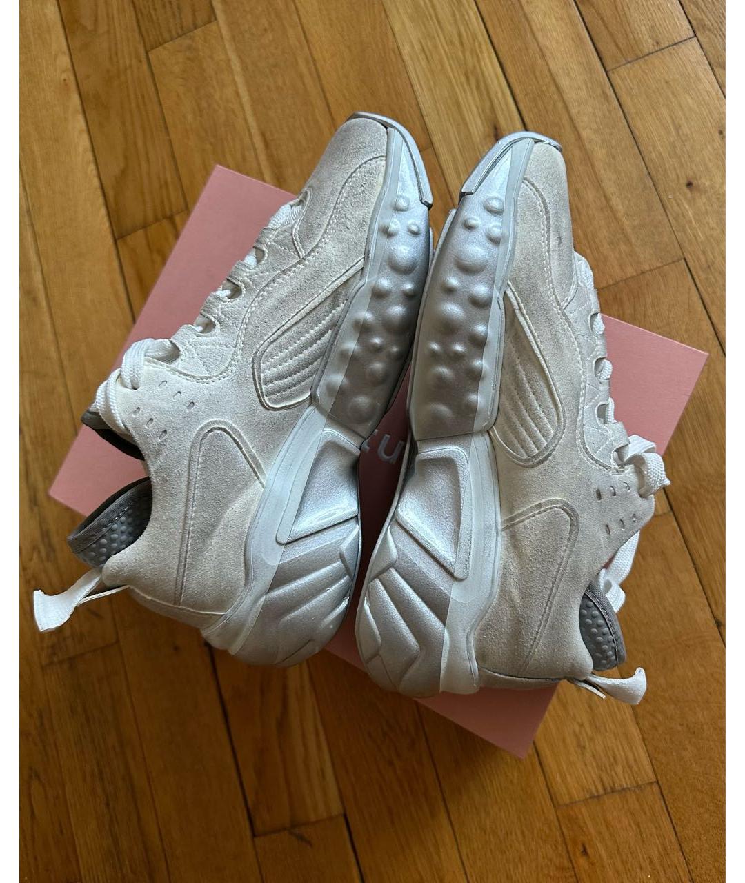 ACNE STUDIOS Серые замшевые кроссовки, фото 3