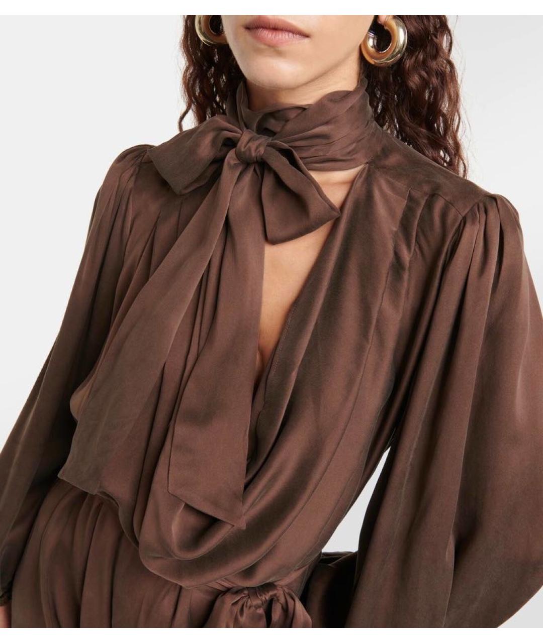 ZIMMERMANN Коричневое платье, фото 2