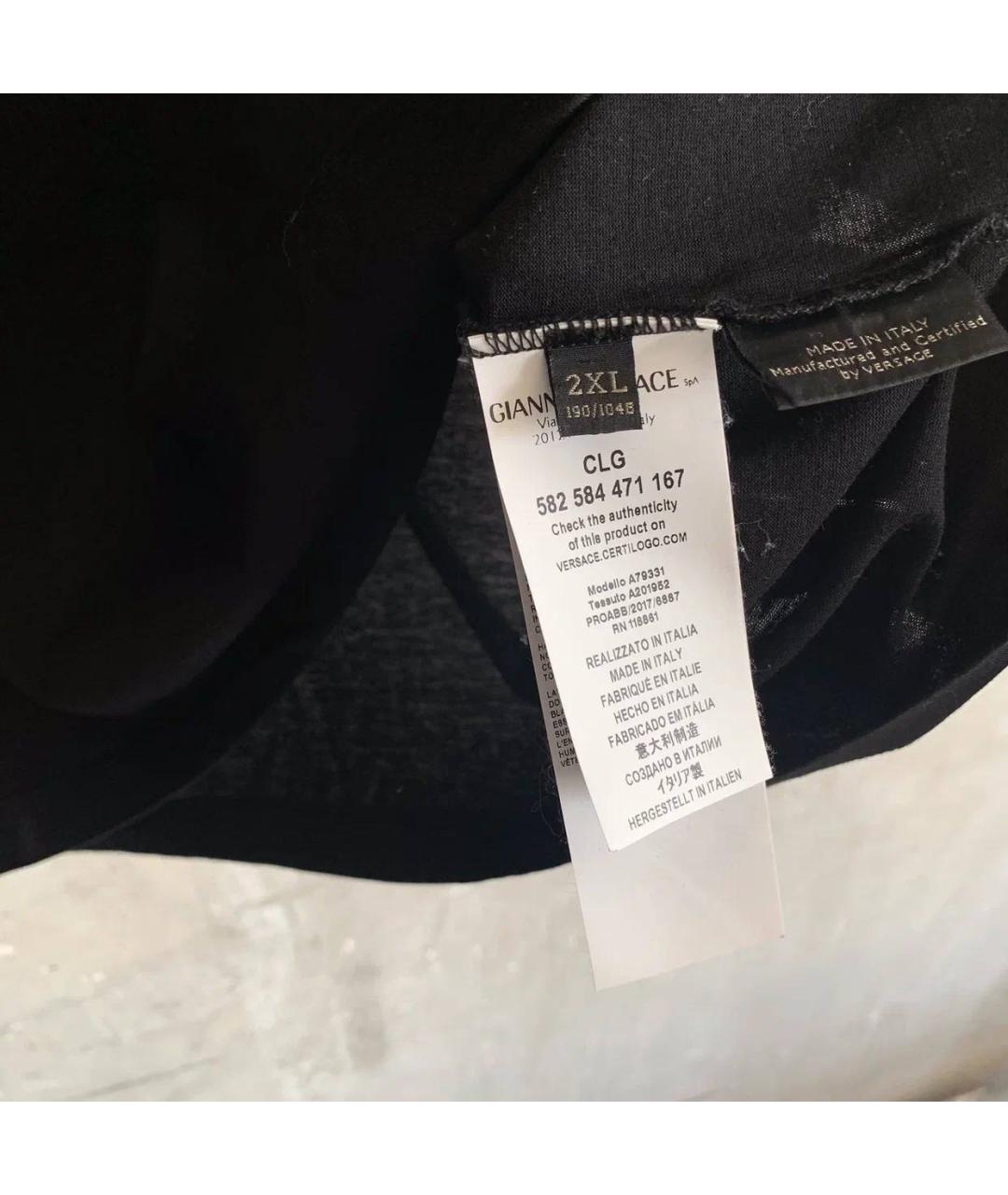 VERSACE Черная футболка, фото 4