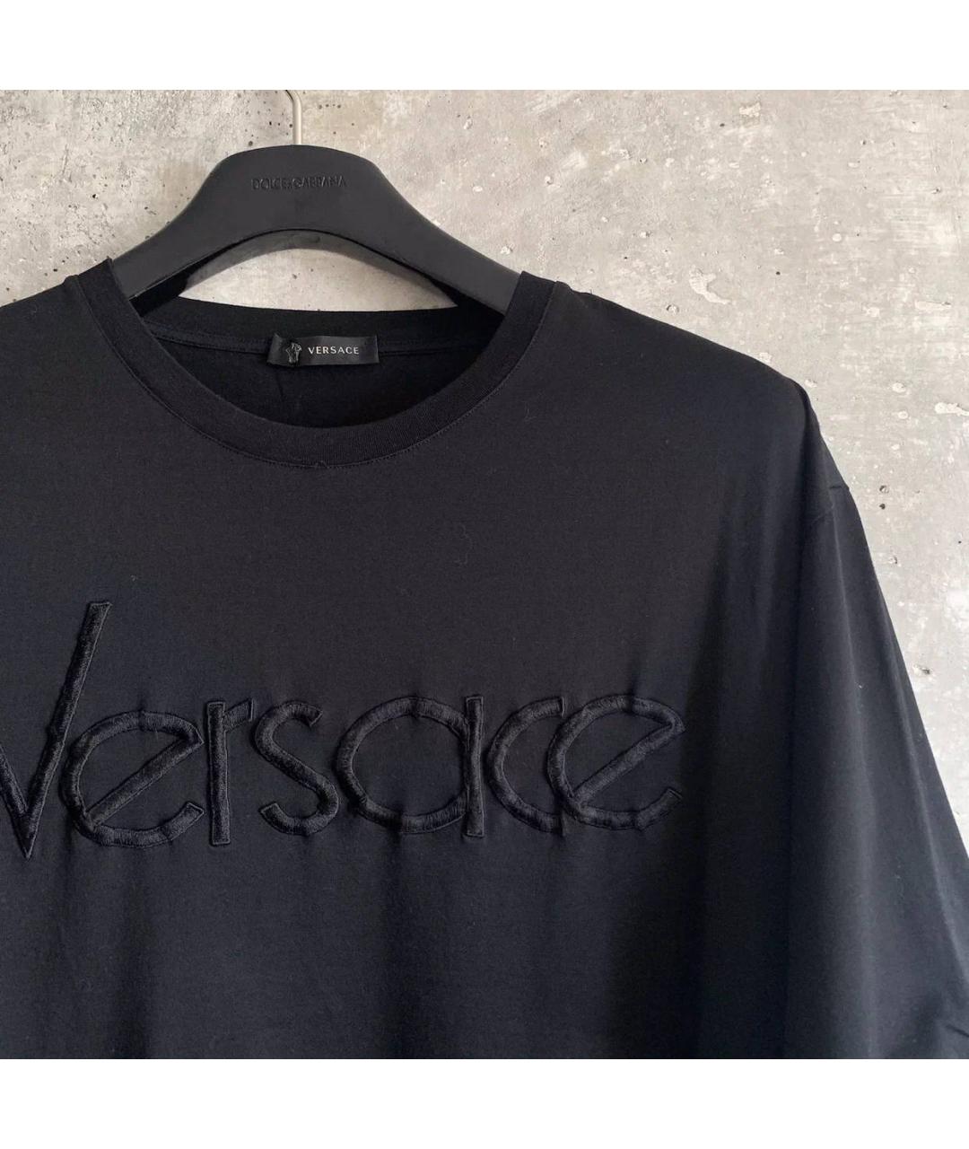 VERSACE Черная футболка, фото 3