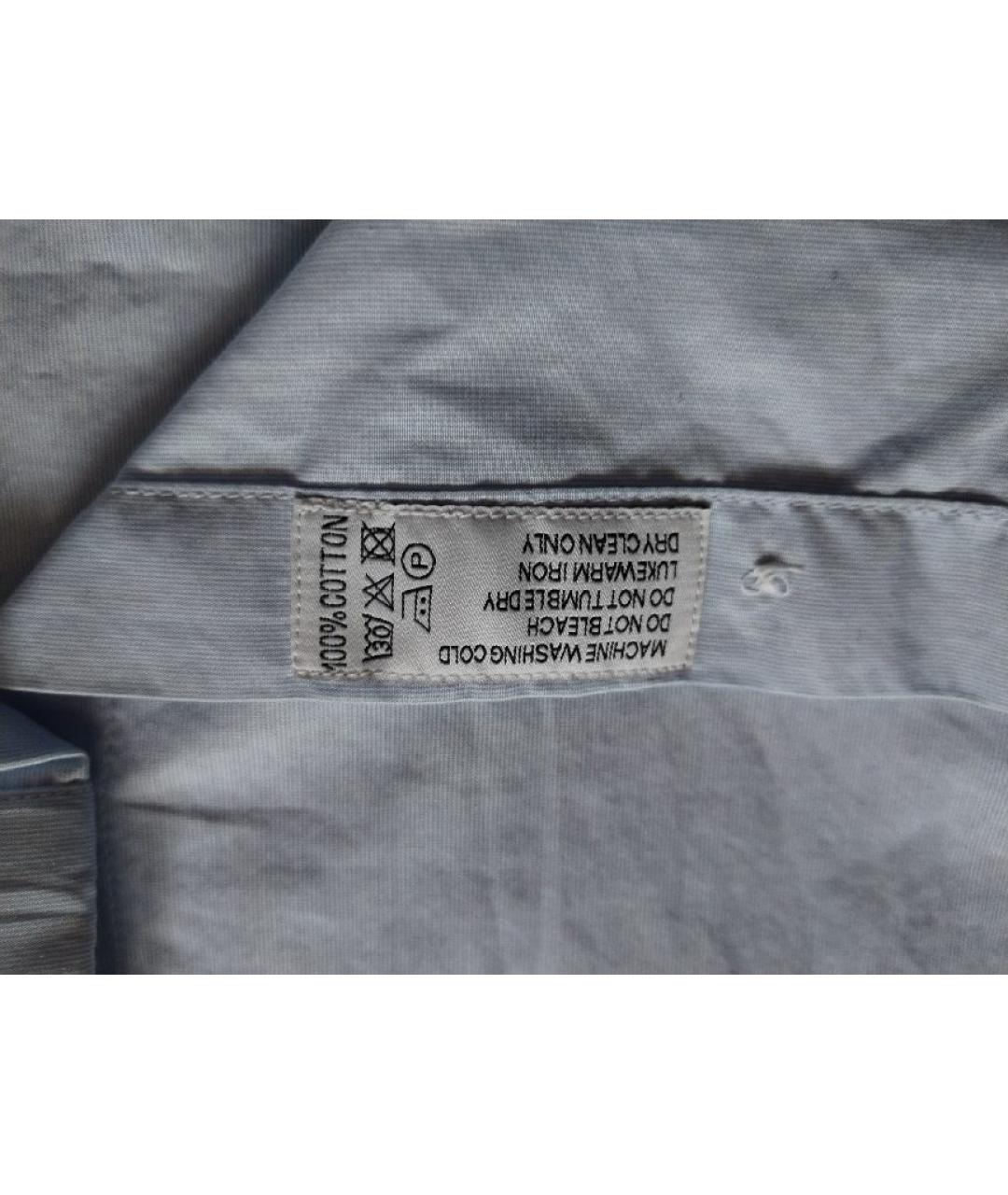 NINA RICCI Голубая хлопковая кэжуал рубашка, фото 6