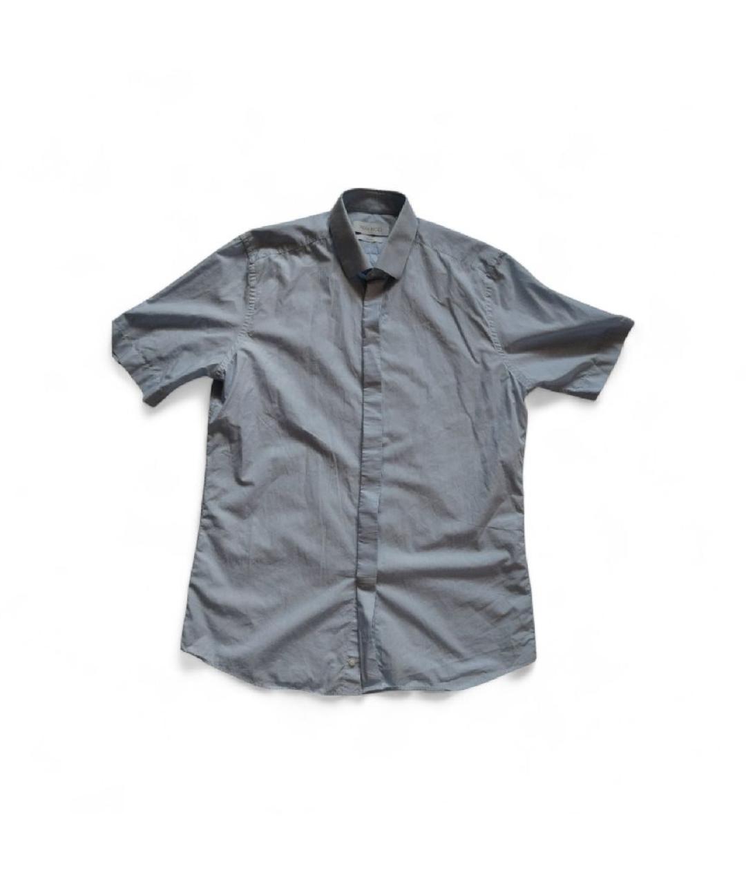 NINA RICCI Голубая хлопковая кэжуал рубашка, фото 7