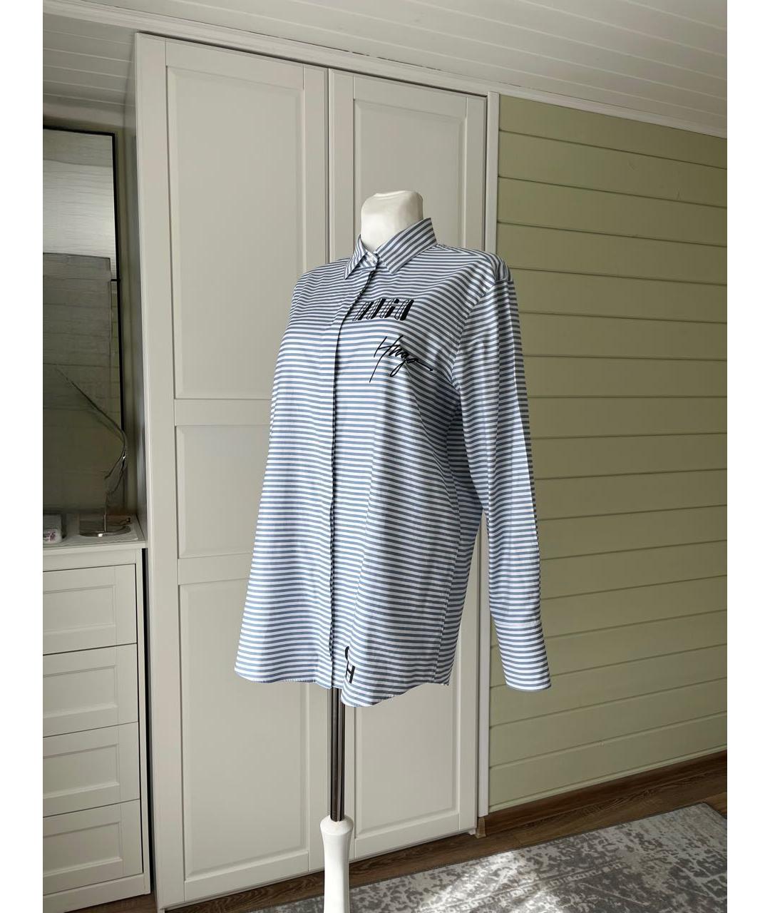 HUGO Синяя хлопковая рубашка, фото 2