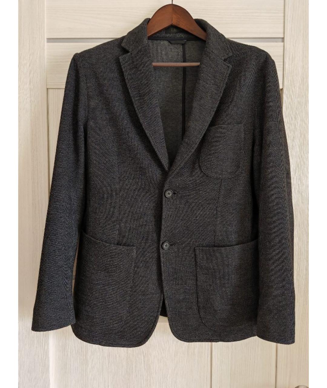 ZZEGNA Серый шерстяной пиджак, фото 3