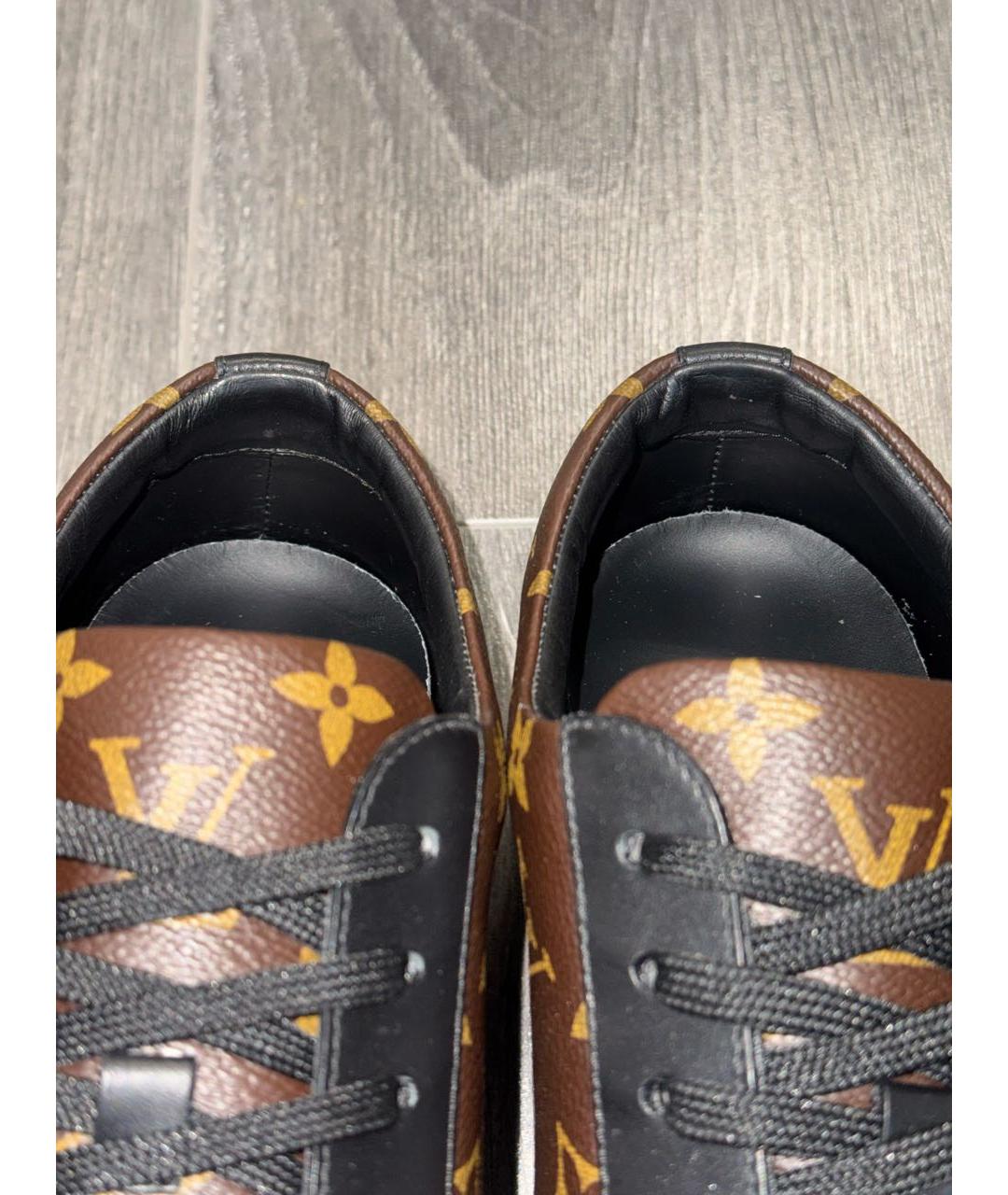 LOUIS VUITTON Коричневые низкие кроссовки / кеды, фото 6