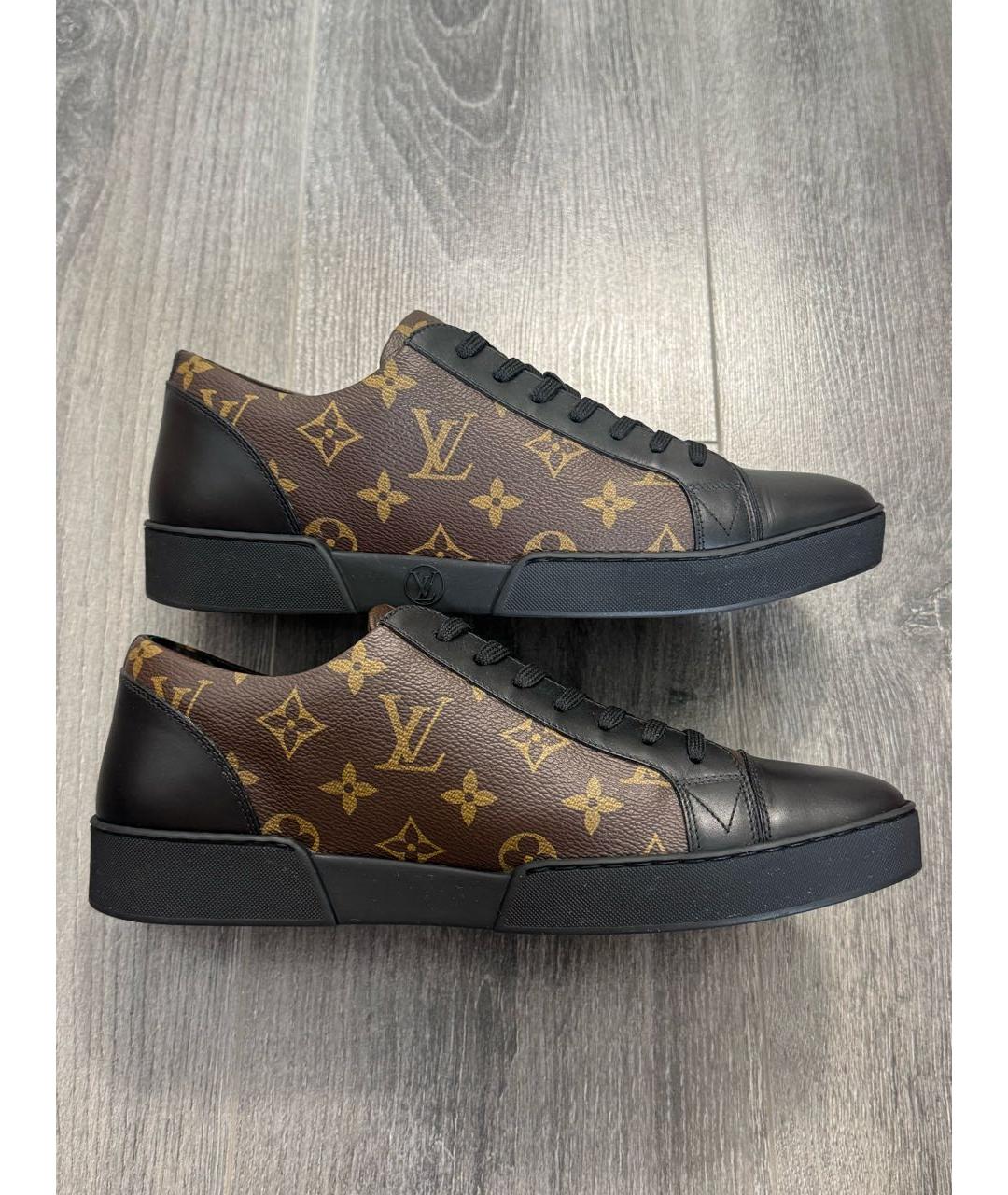 LOUIS VUITTON Коричневые низкие кроссовки / кеды, фото 5