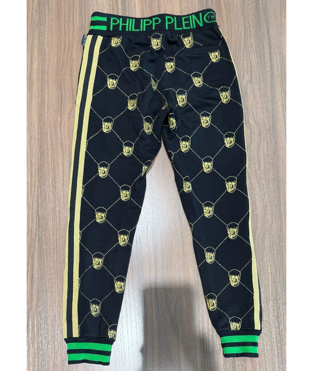 PHILIPP PLEIN Черный хлопковый спортивный костюм, фото 2