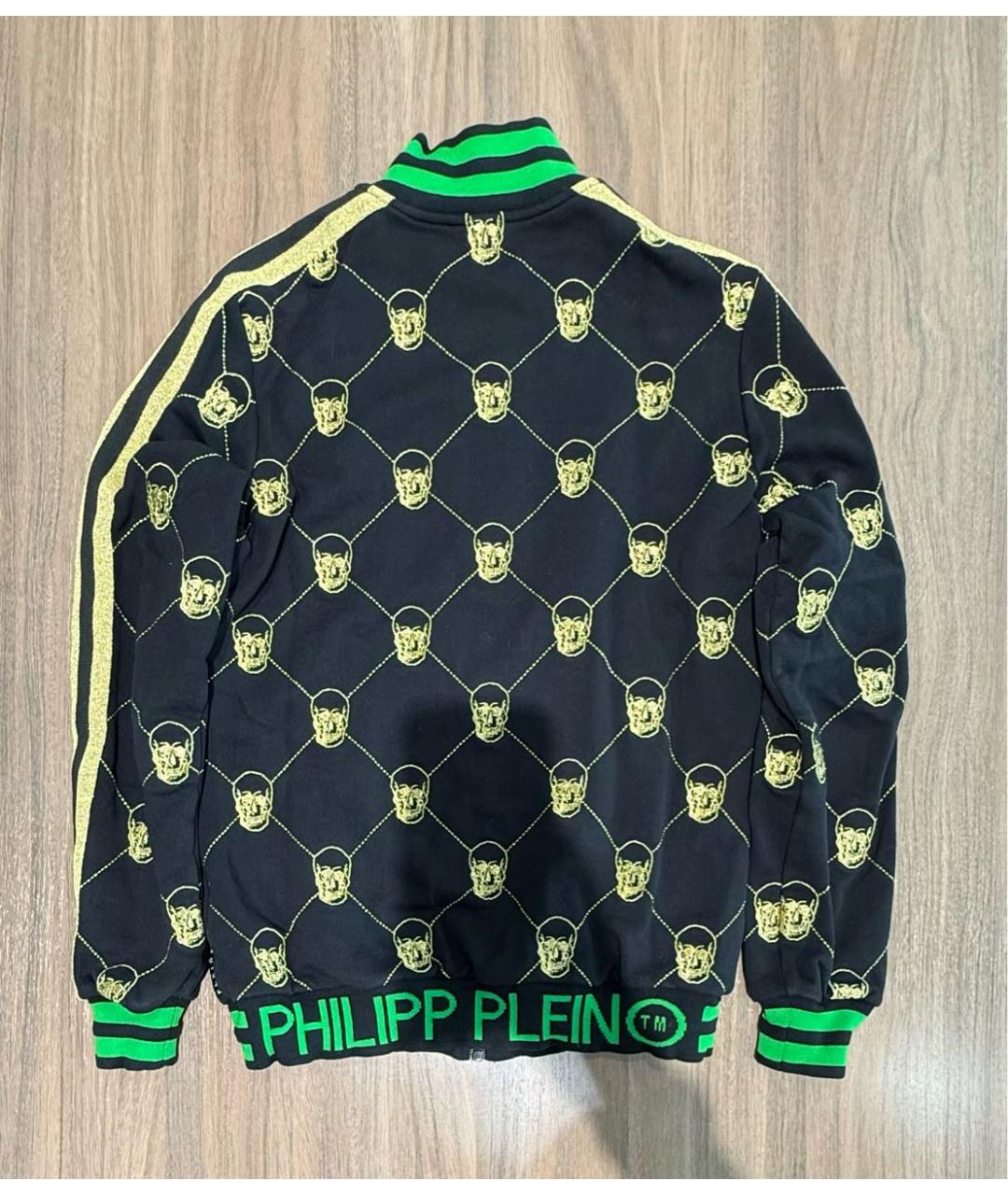 PHILIPP PLEIN Черный хлопковый спортивный костюм, фото 3
