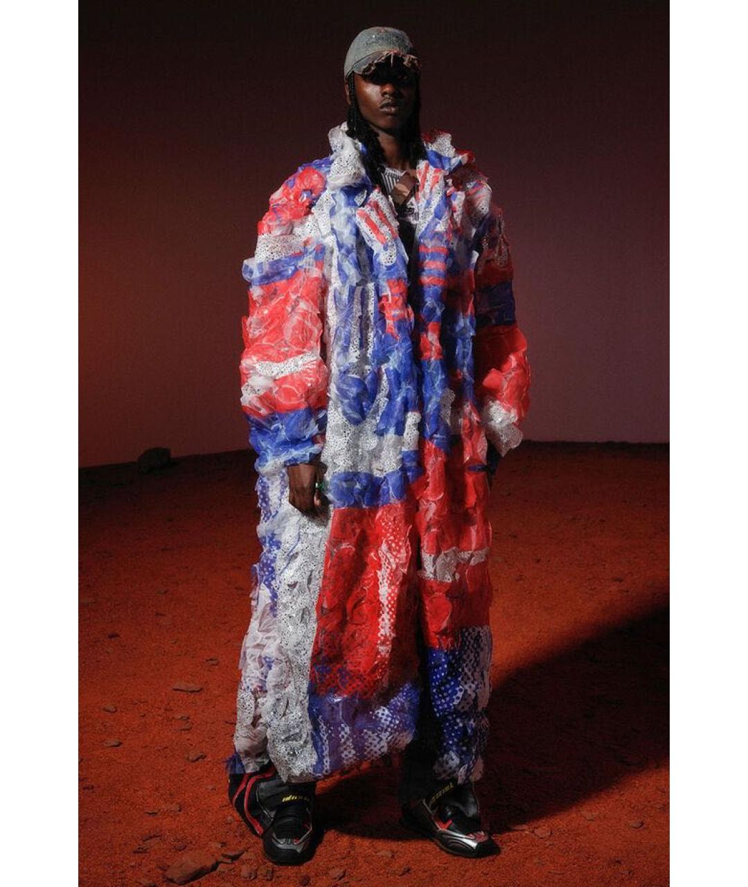 DIESEL Мульти полиэстеровое пальто, фото 2