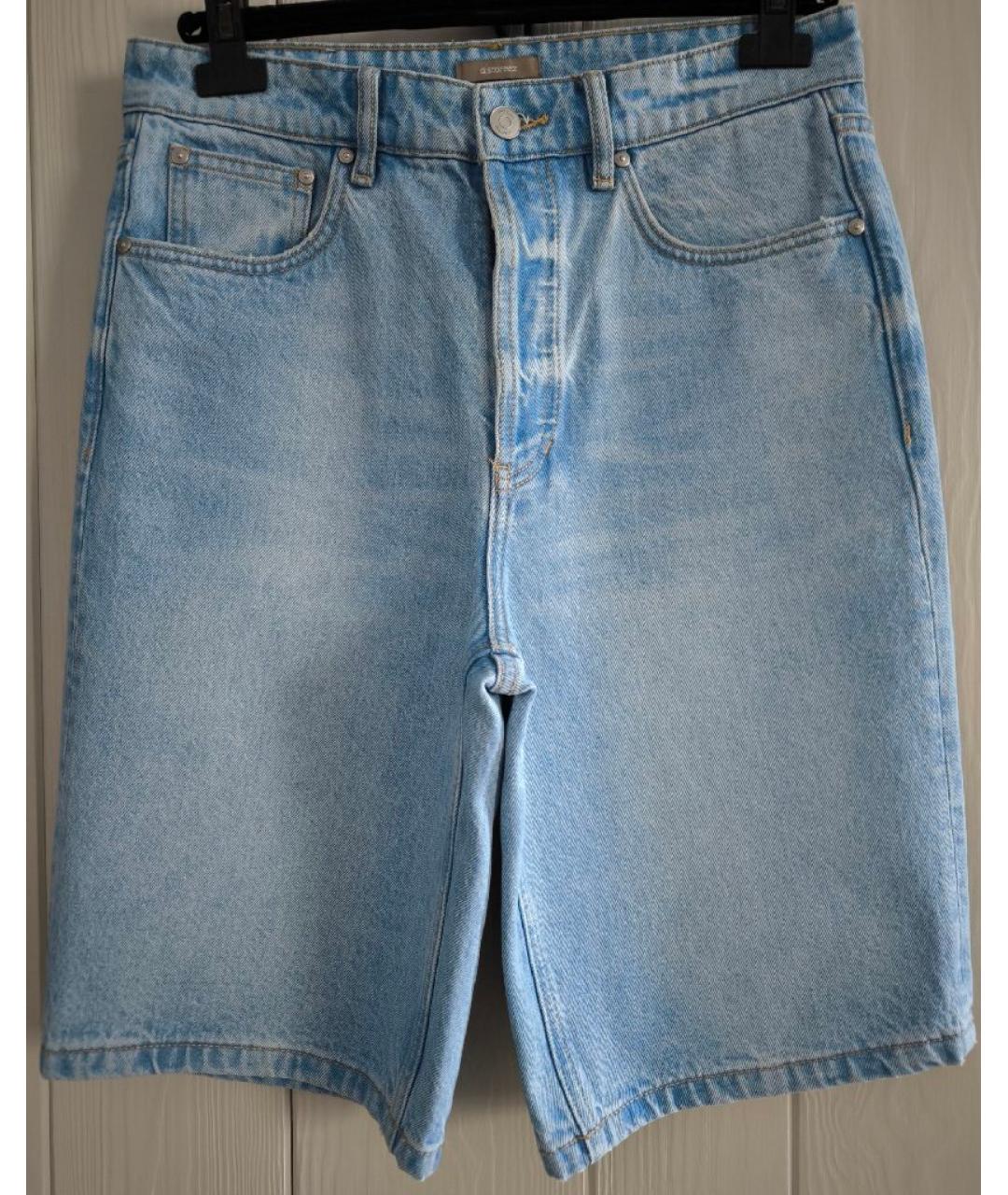 12 STOREEZ Голубые хлопковые шорты, фото 10