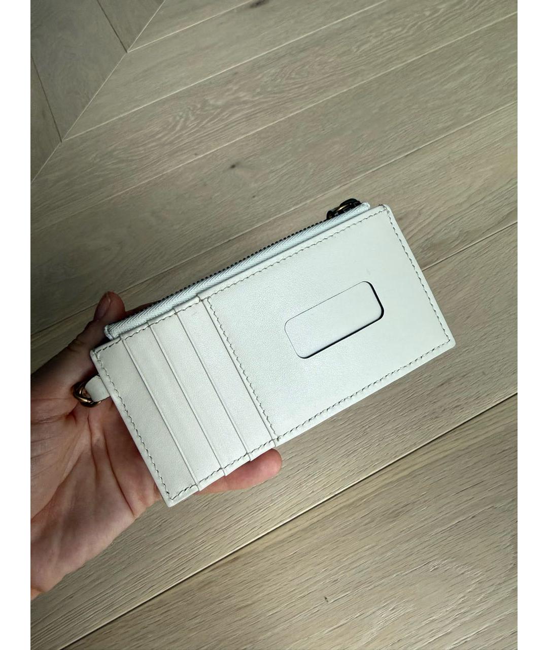 GUCCI Белый кожаный кардхолдер, фото 3