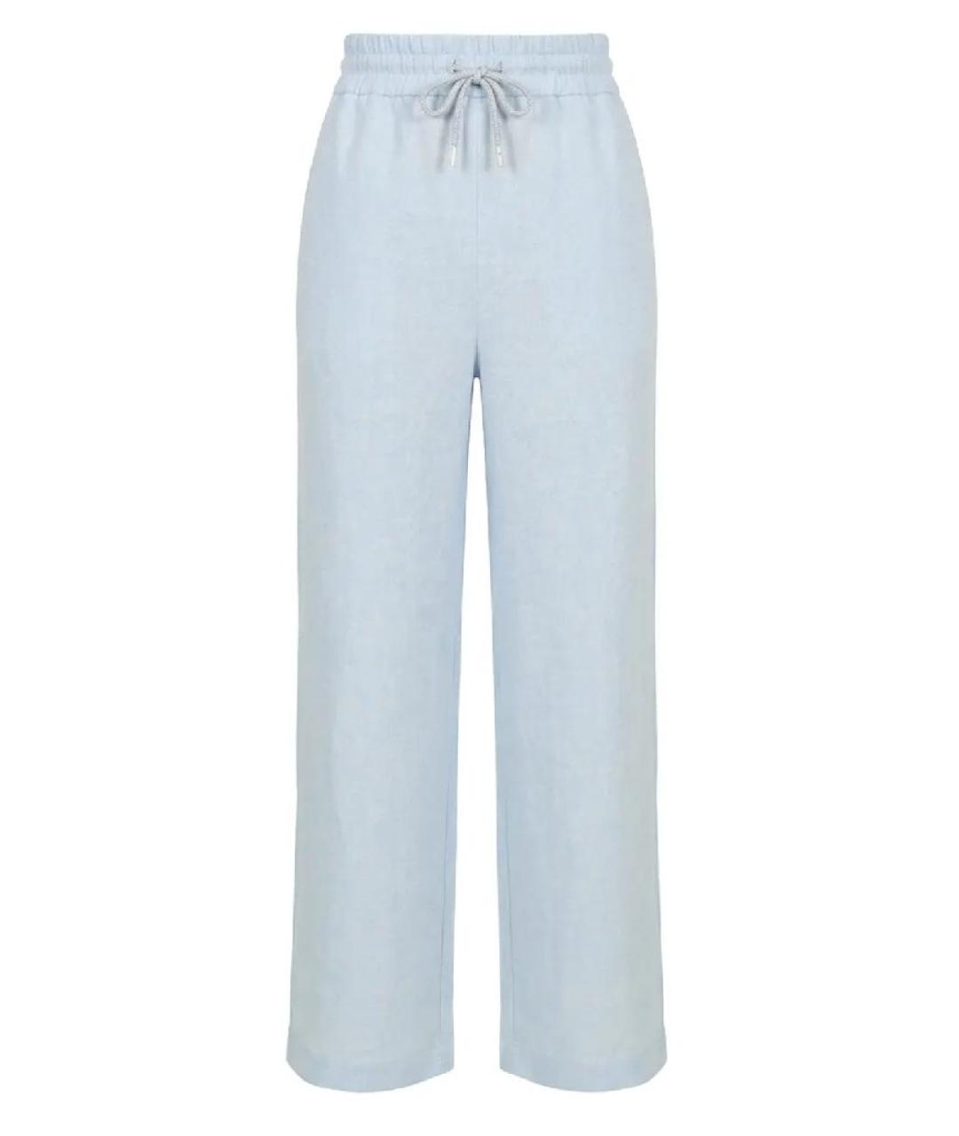 PANICALE Голубой льняной костюм с брюками, фото 2