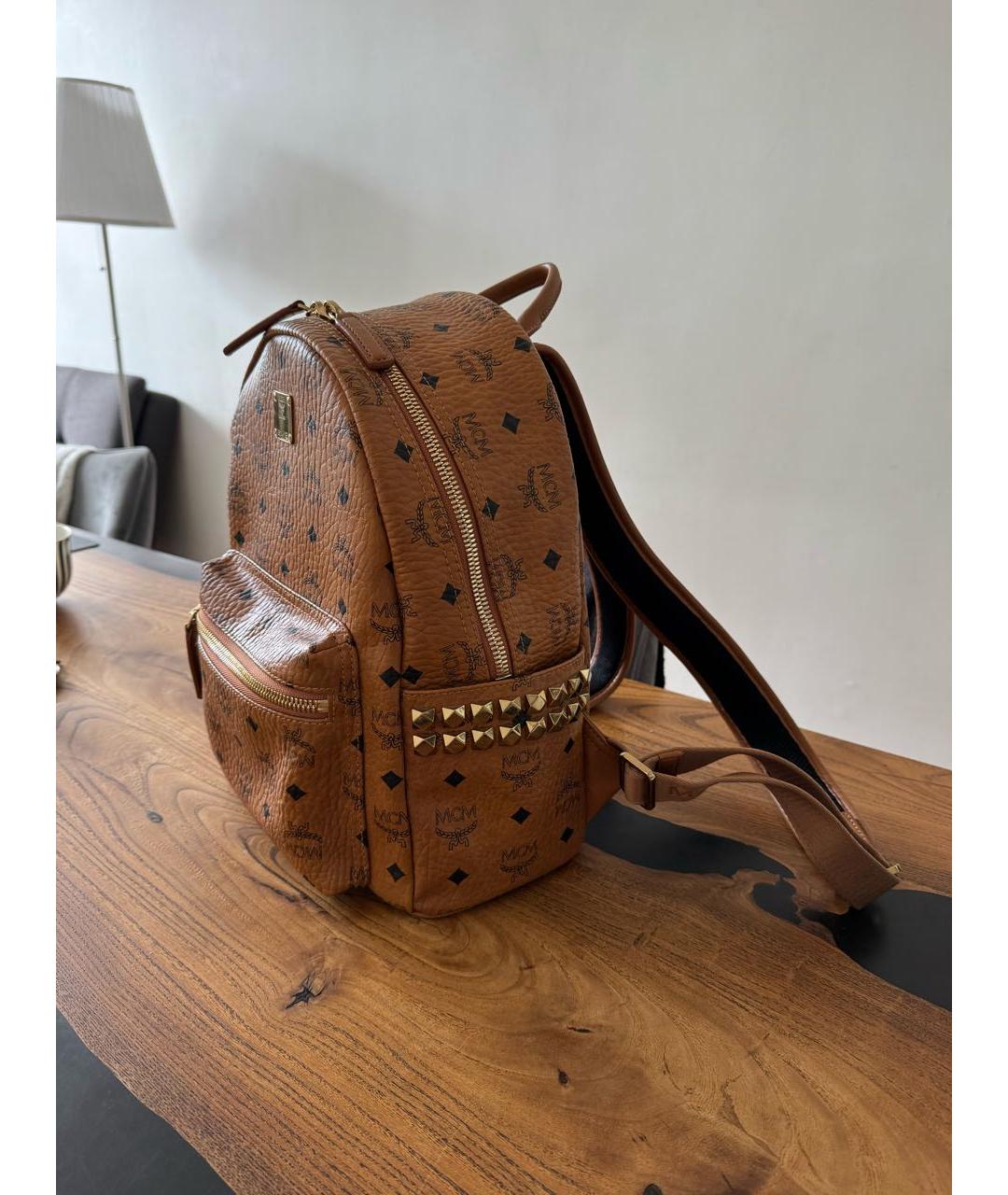 MCM Коричневый рюкзак, фото 2