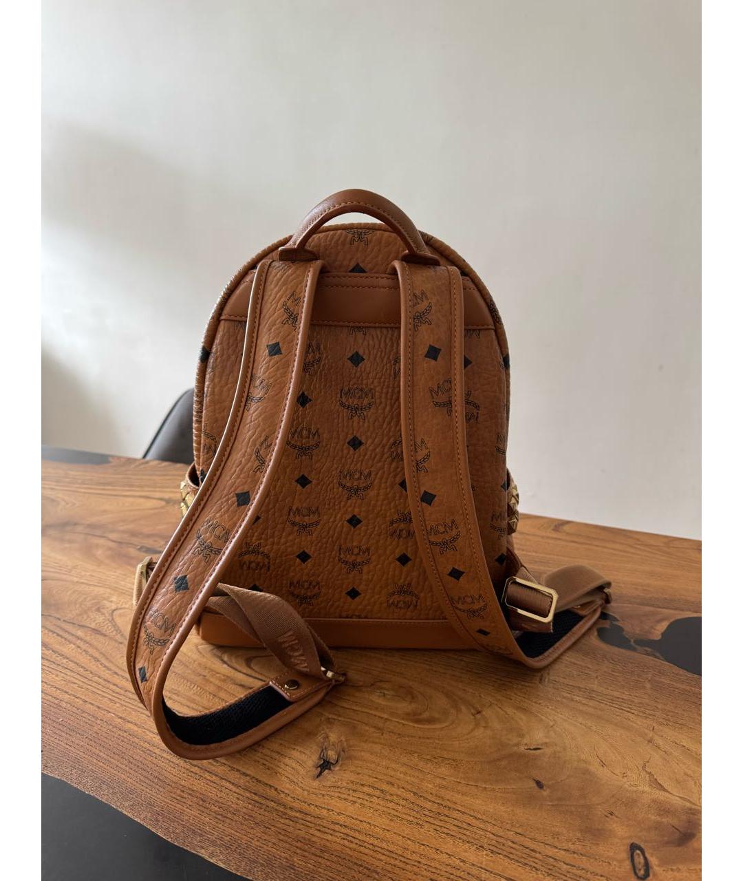 MCM Коричневый рюкзак, фото 3