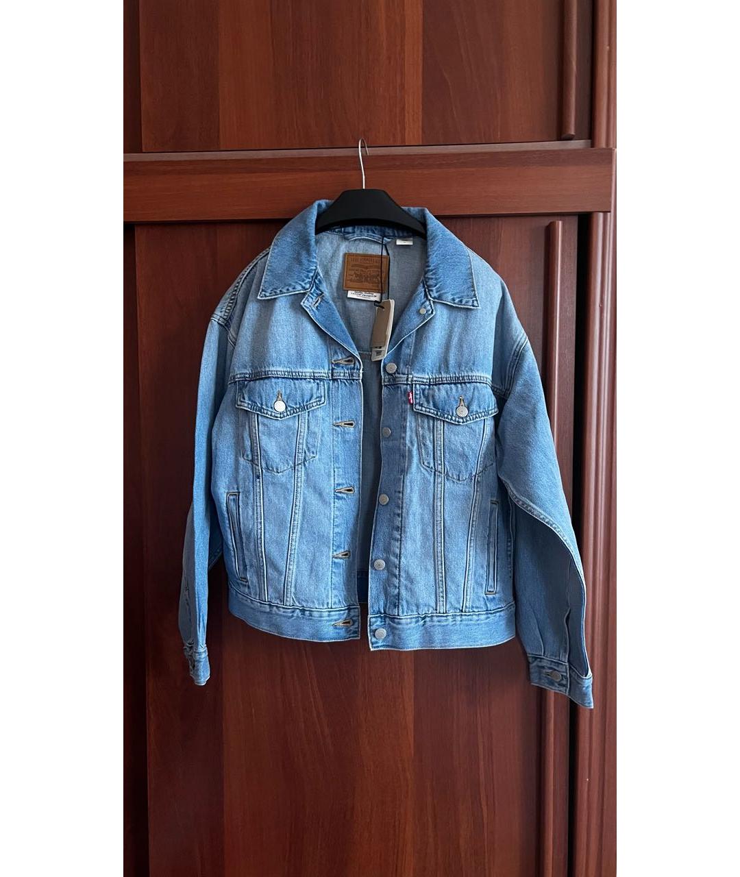 LEVI'S Голубая деним куртка, фото 2