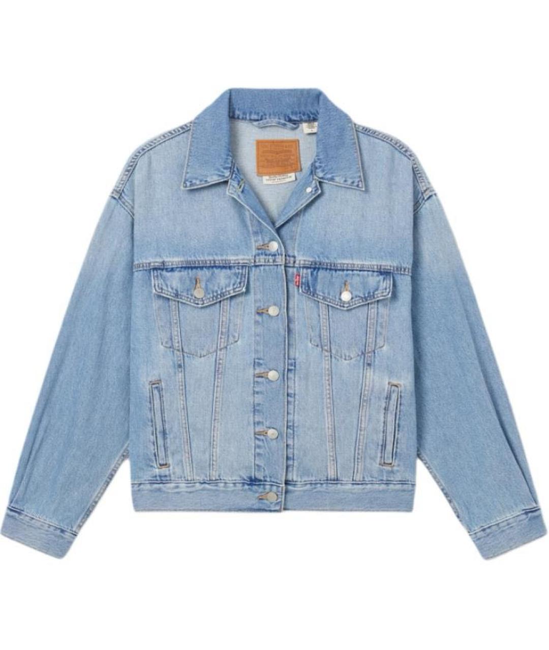 LEVI'S Голубая деним куртка, фото 5