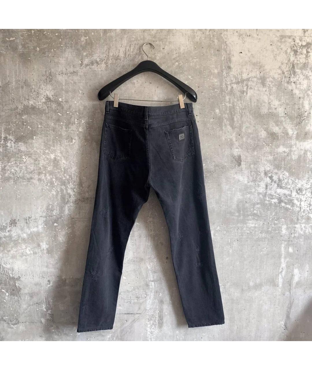 DOLCE&GABBANA Серые хлопковые джинсы скинни, фото 2