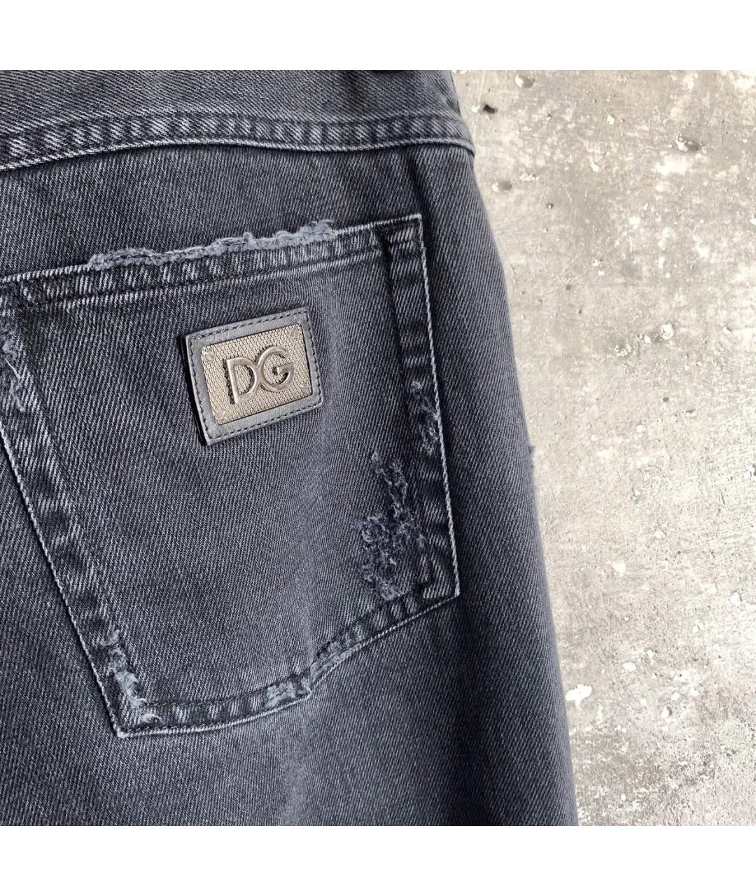 DOLCE&GABBANA Серые хлопковые джинсы скинни, фото 3