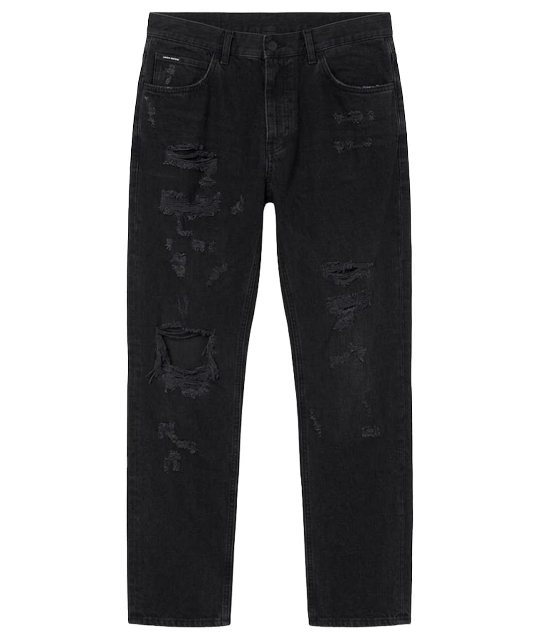 DOLCE&GABBANA Серые хлопковые джинсы скинни, фото 1