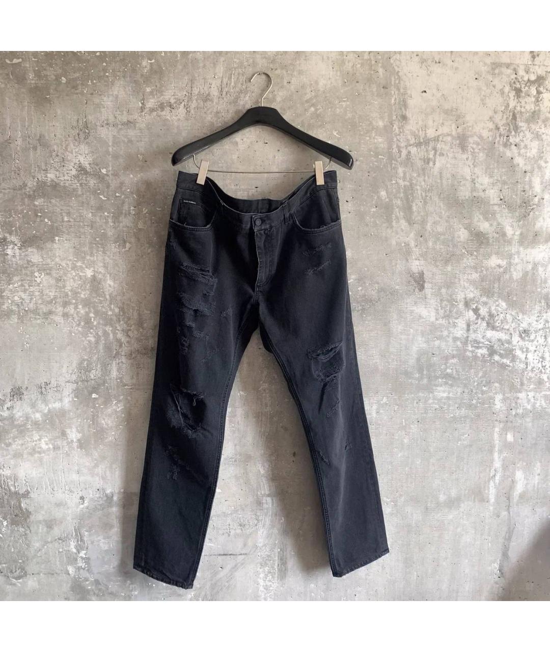 DOLCE&GABBANA Серые хлопковые джинсы скинни, фото 7