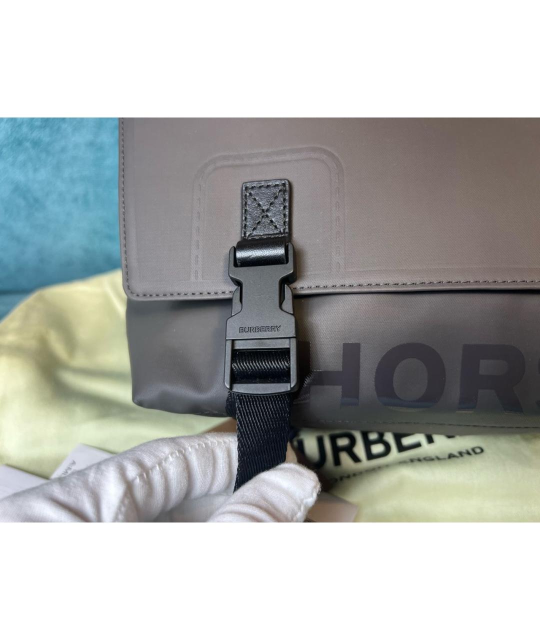 BURBERRY Серая сумка через плечо, фото 2