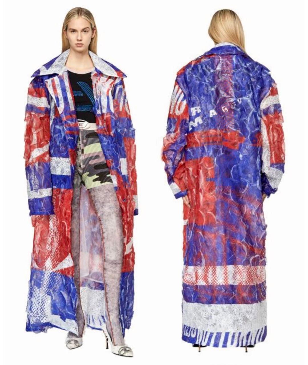 DIESEL Мульти полиэстеровое пальто, фото 2