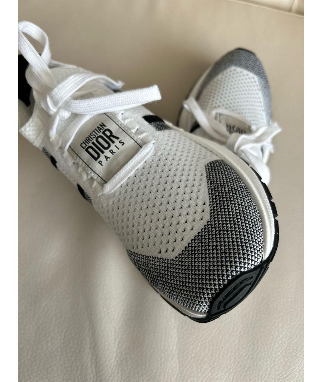 CHRISTIAN DIOR Белые текстильные кроссовки, фото 8