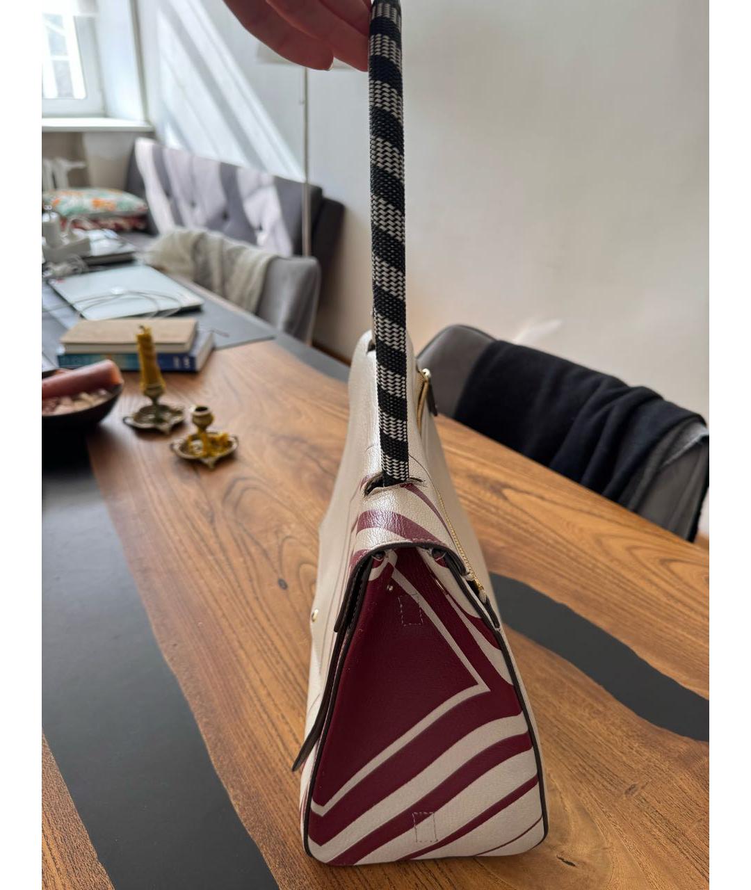 ANYA HINDMARCH Бежевая кожаная сумка тоут, фото 2