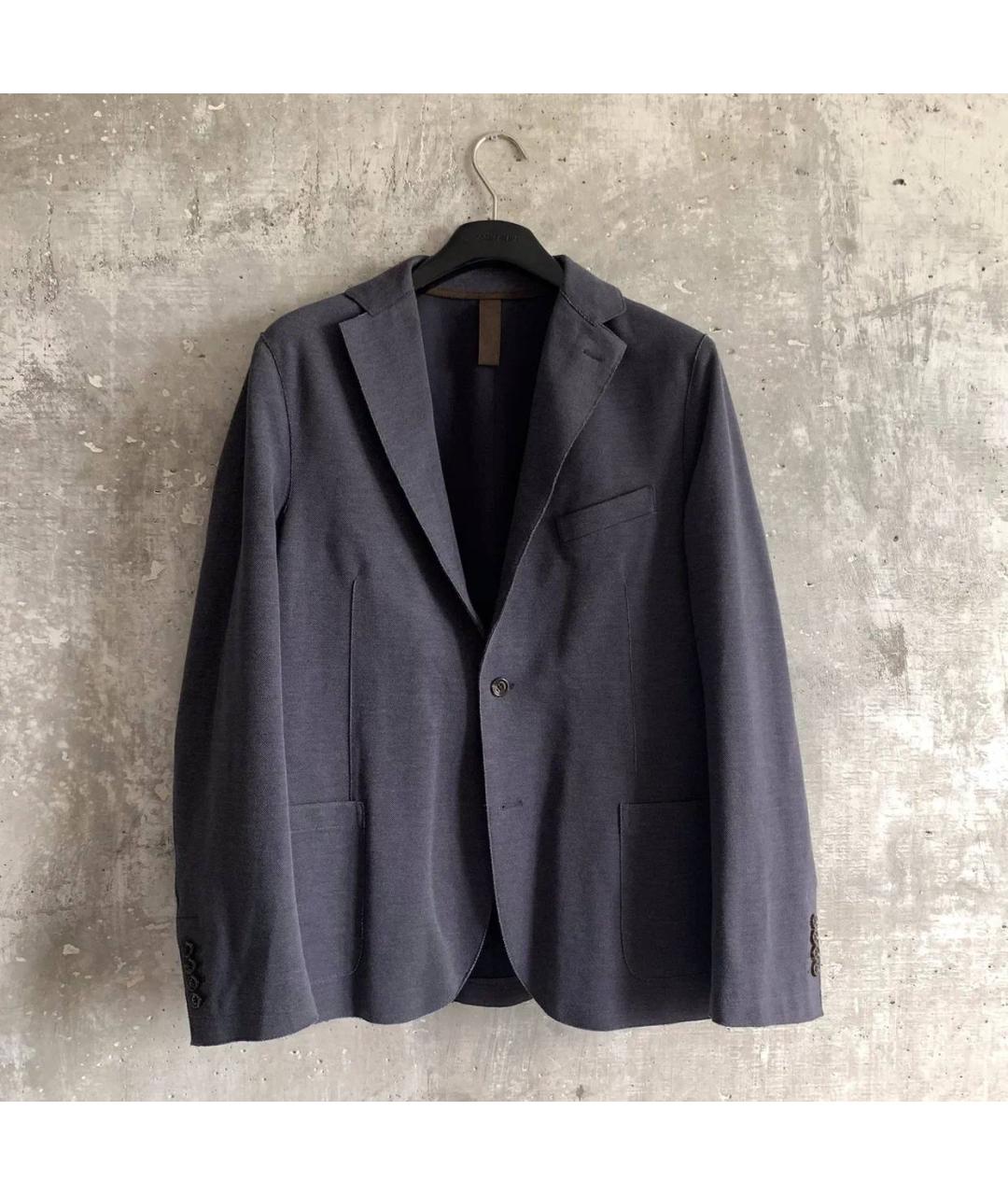 ELEVENTY Синий хлопковый пиджак, фото 6