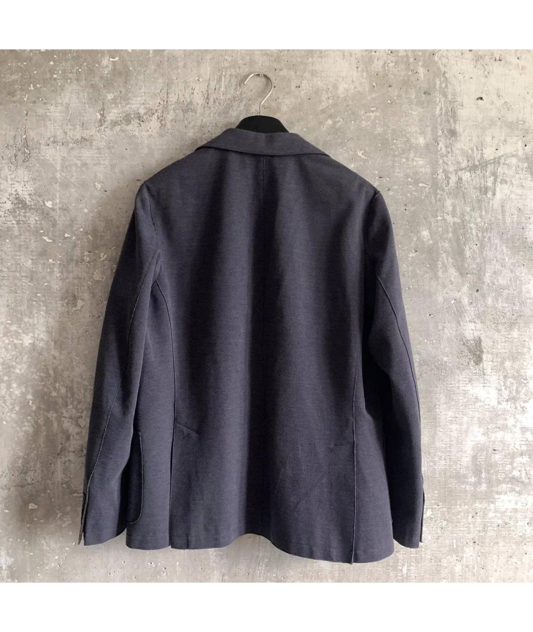 ELEVENTY Синий хлопковый пиджак, фото 2