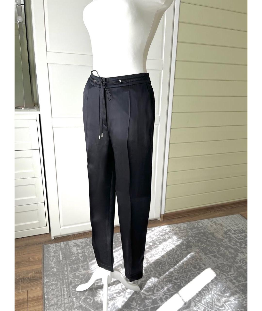 HUGO Черные вискозные брюки узкие, фото 4