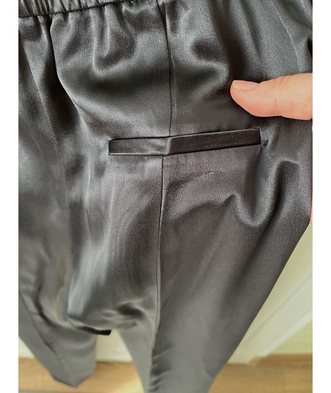 HUGO Черные вискозные брюки узкие, фото 5